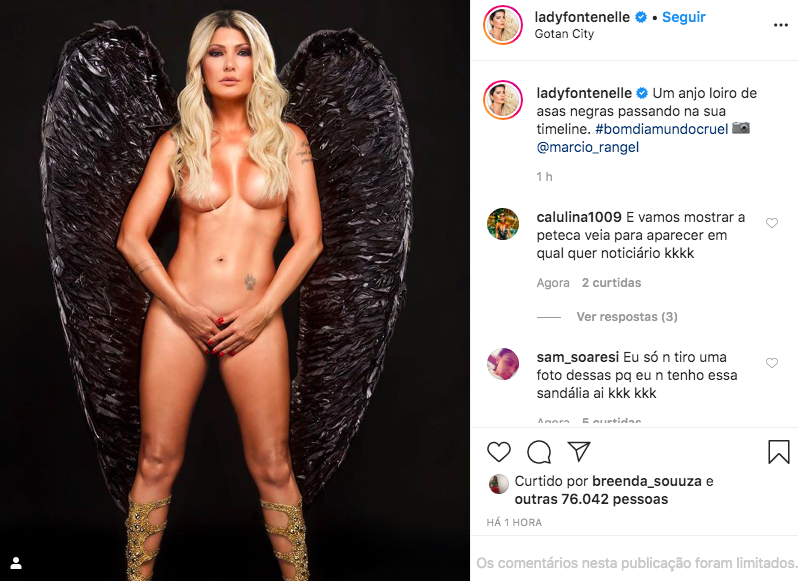 A famosa apresentadora e digital influencer, Antonia Fontenelle compartilha clique pelada na internet (Foto: Reprodução/Instagram)