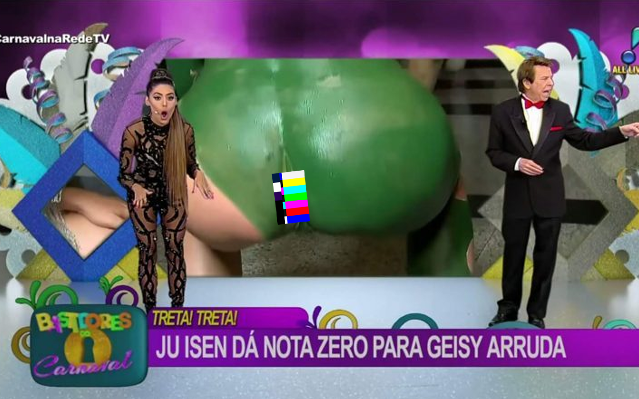 Ju Isen ficou conhecida como a mulher do "c# verde" depois do carnaval de 2017 (Foto: reprodução/RedeTV!)
