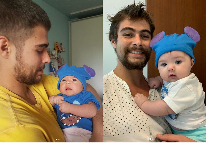 Rafael Vitti celebra quatro meses da filha e se derrtete pela herdeira nas redes sociais