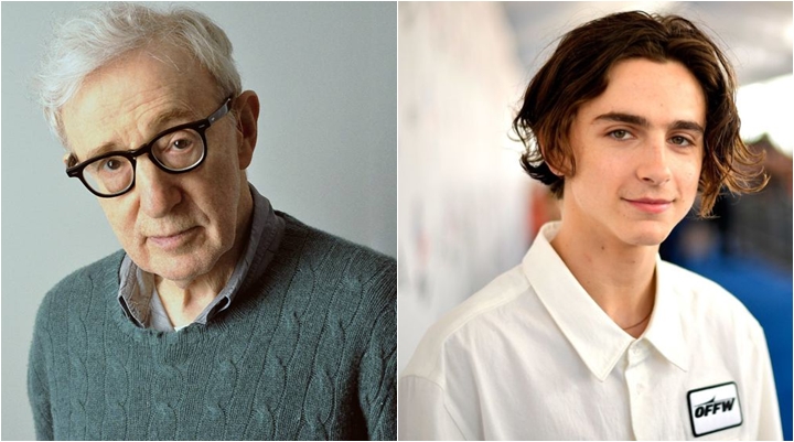 Woody Allen acusa o ator Timothée Chalamet. (Foto: Montagem/Divulgação)
