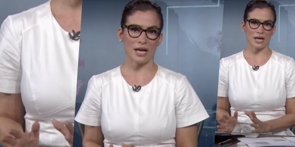 Ao vivo no Jornal Nacional, Renata Vasconcellos vai de branco, é traída  pela roupa e paga peitinho: “Sério?” – Fofocas e Famosos