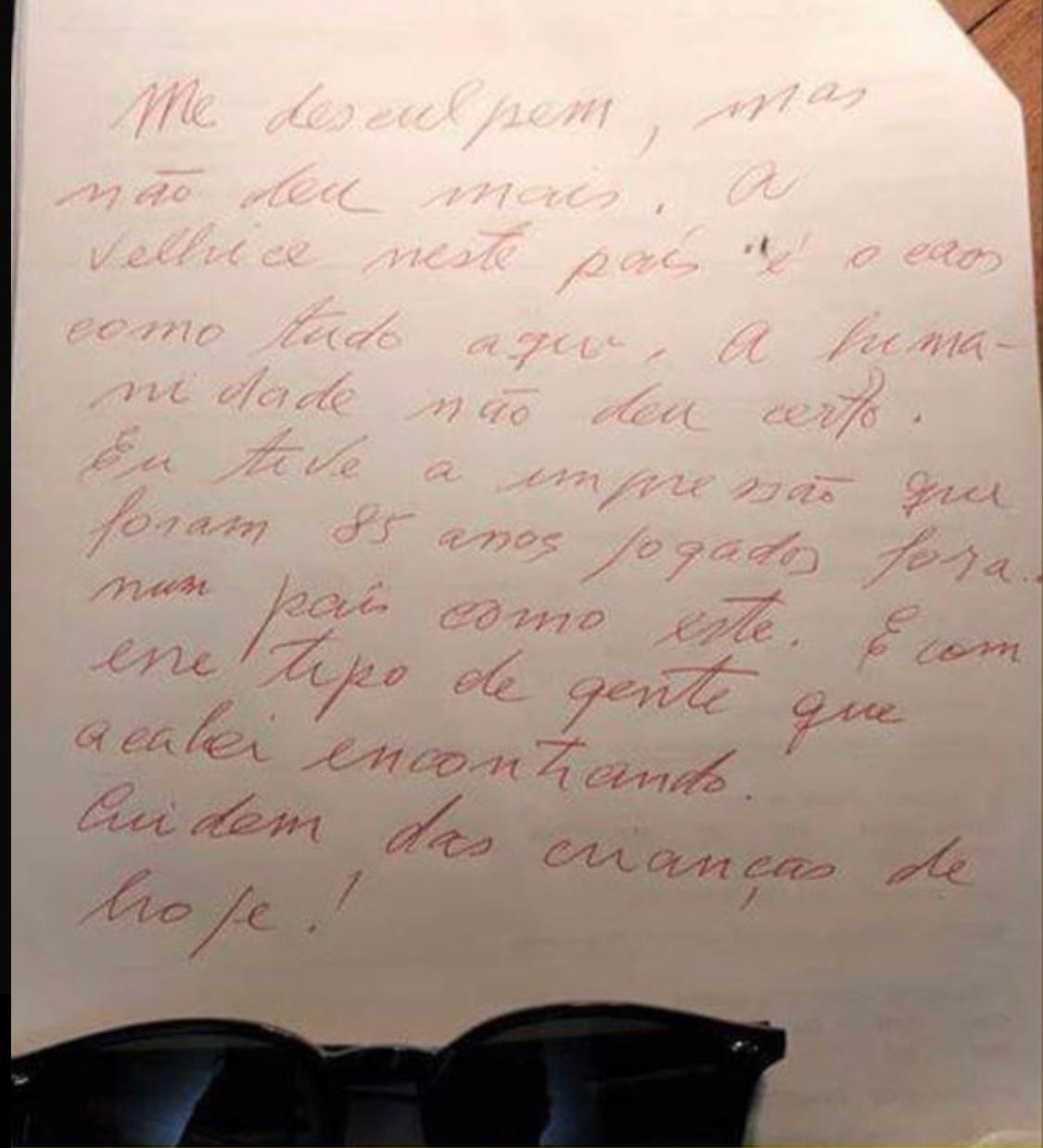 Carta de despedida de Flávio Migliaccio foi divulgada (Foto: Reprodução/WhatsApp)