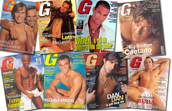 Algumas capas da "G" que fizeram sucesso nas bancas (Imagem: Divulgação)